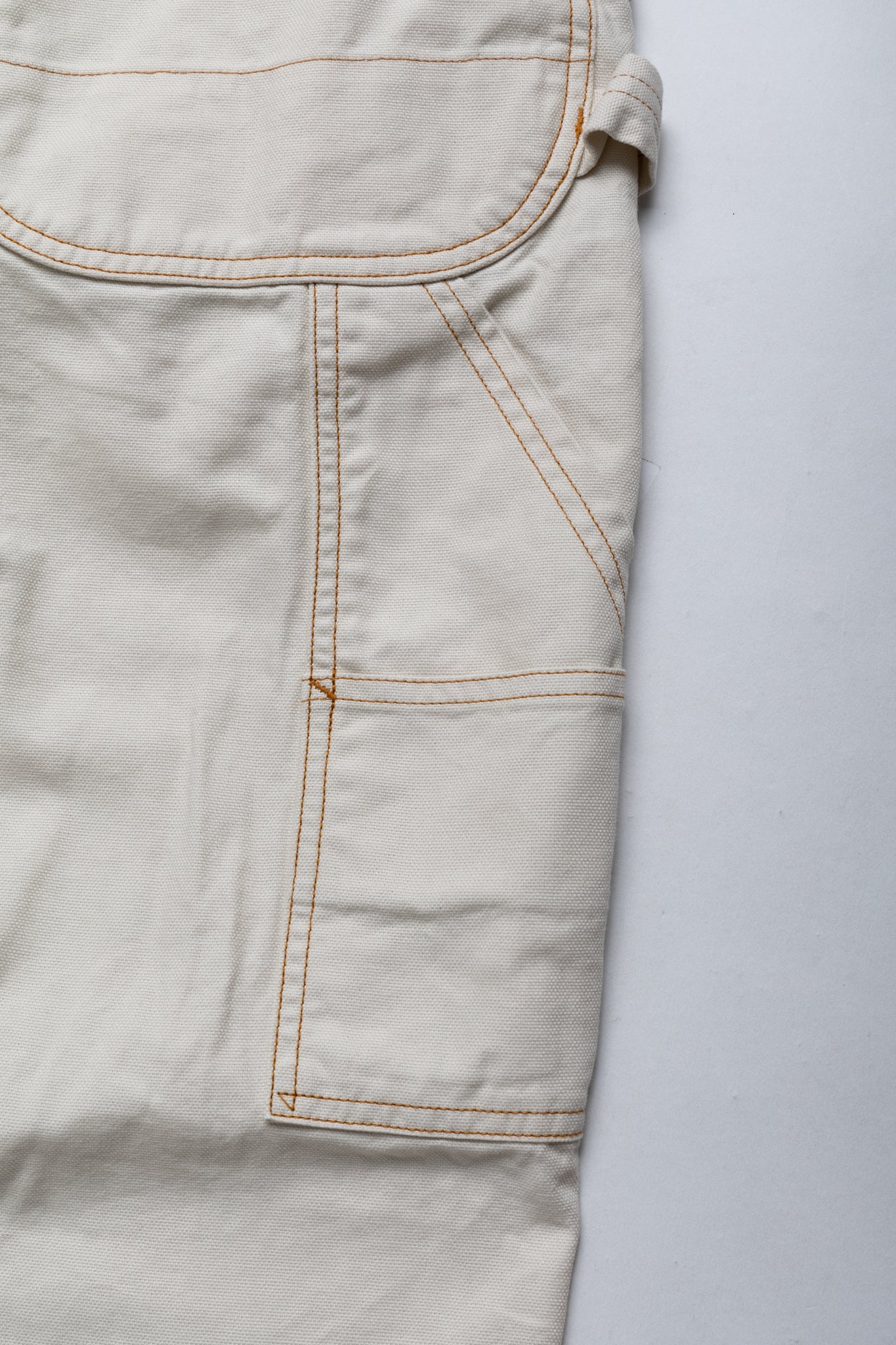 Light Canvas Wide LUMBER Pants - Ecru