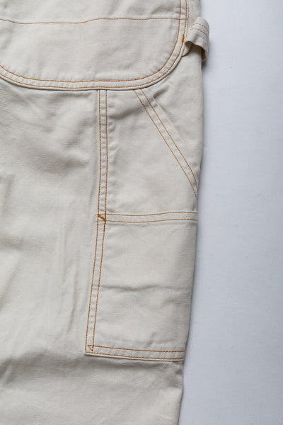 Light Canvas Wide LUMBER Pants - Ecru