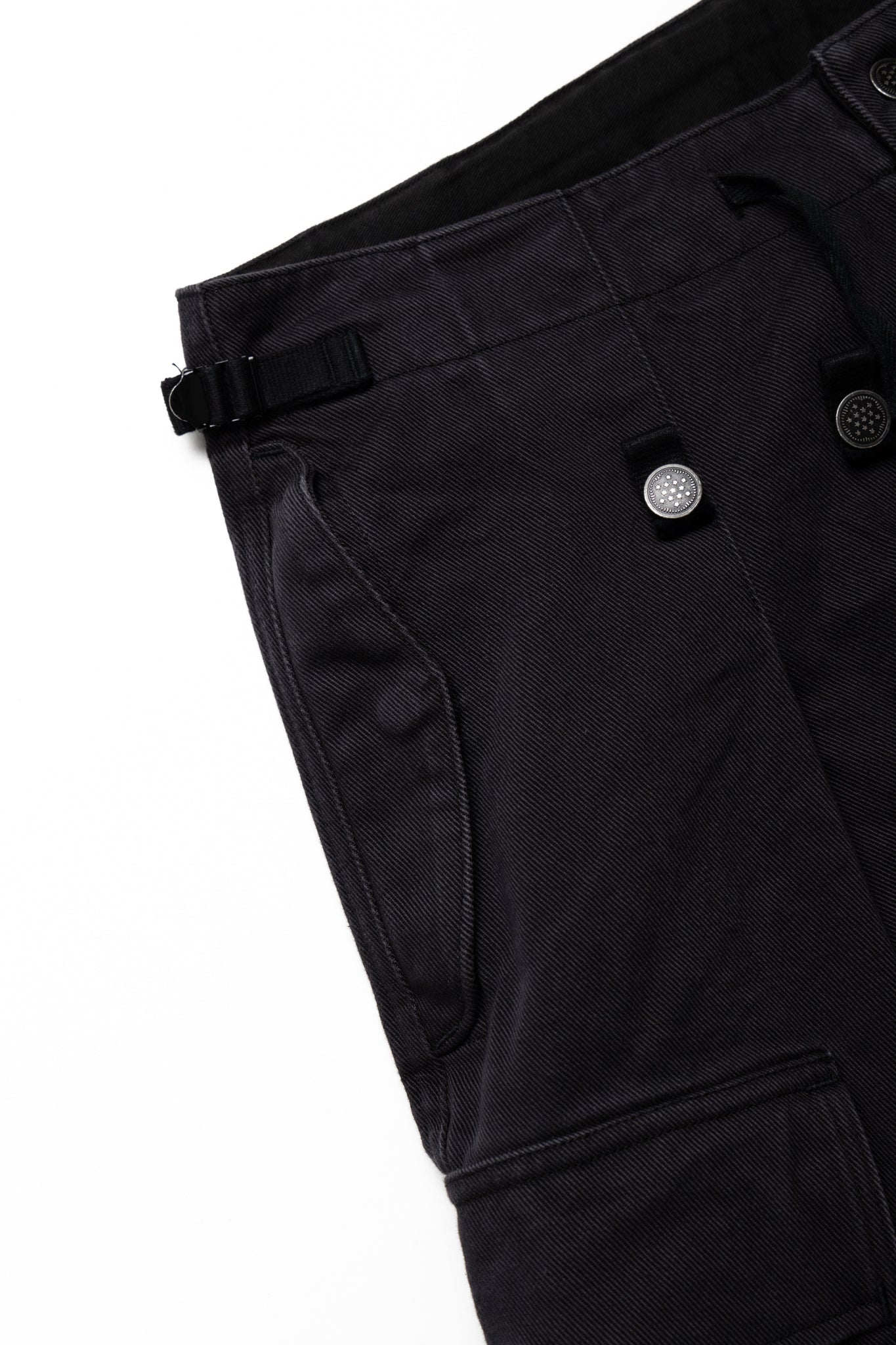 Heavy Drill Cotton JUMBO Cargo Pants - Black