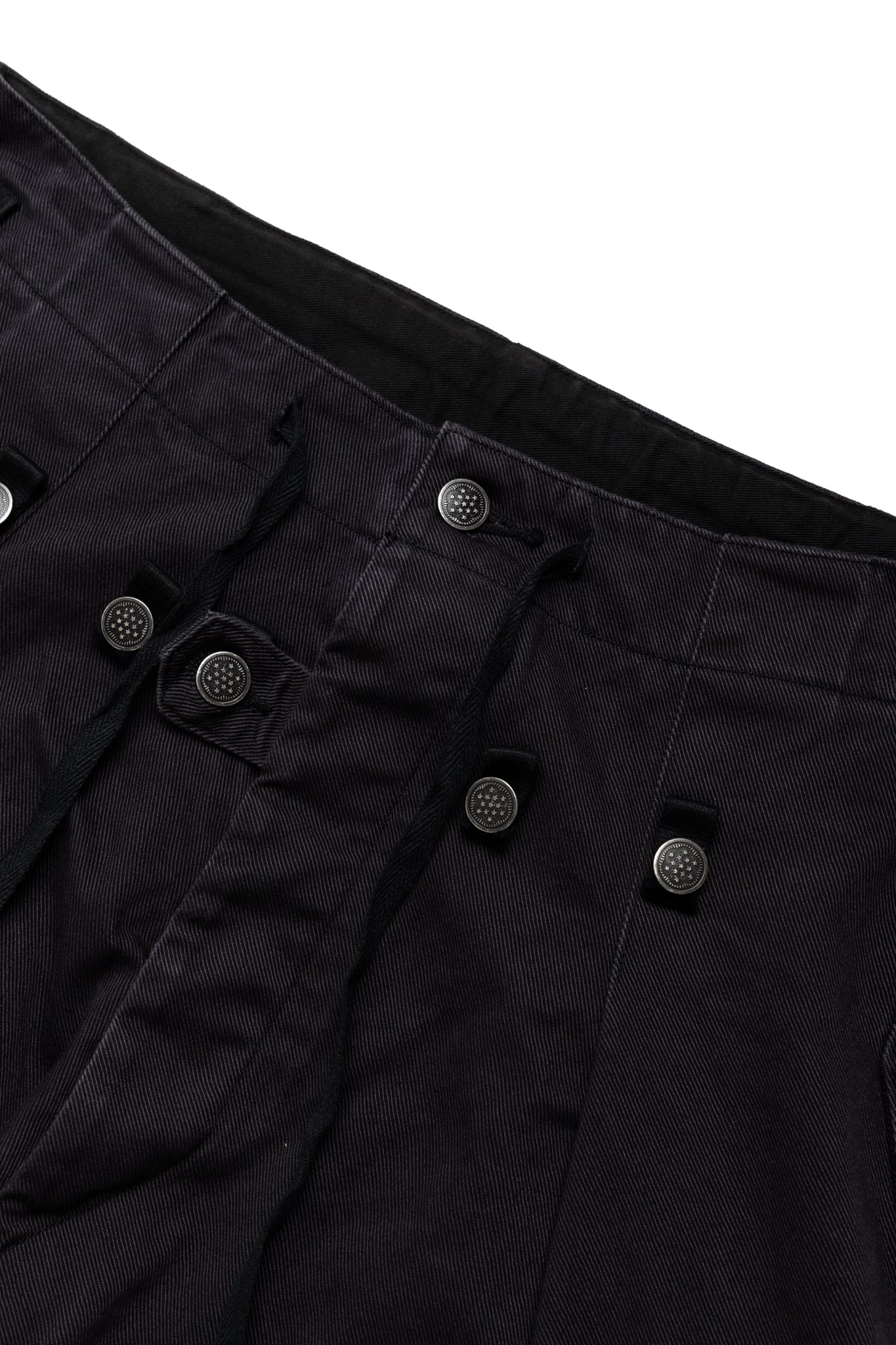 Heavy Drill Cotton JUMBO Cargo Pants - Black