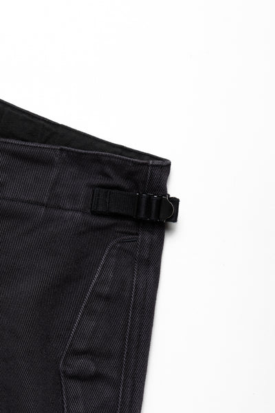 Heavy Drill Cotton JUMBO Cargo Pants - Black