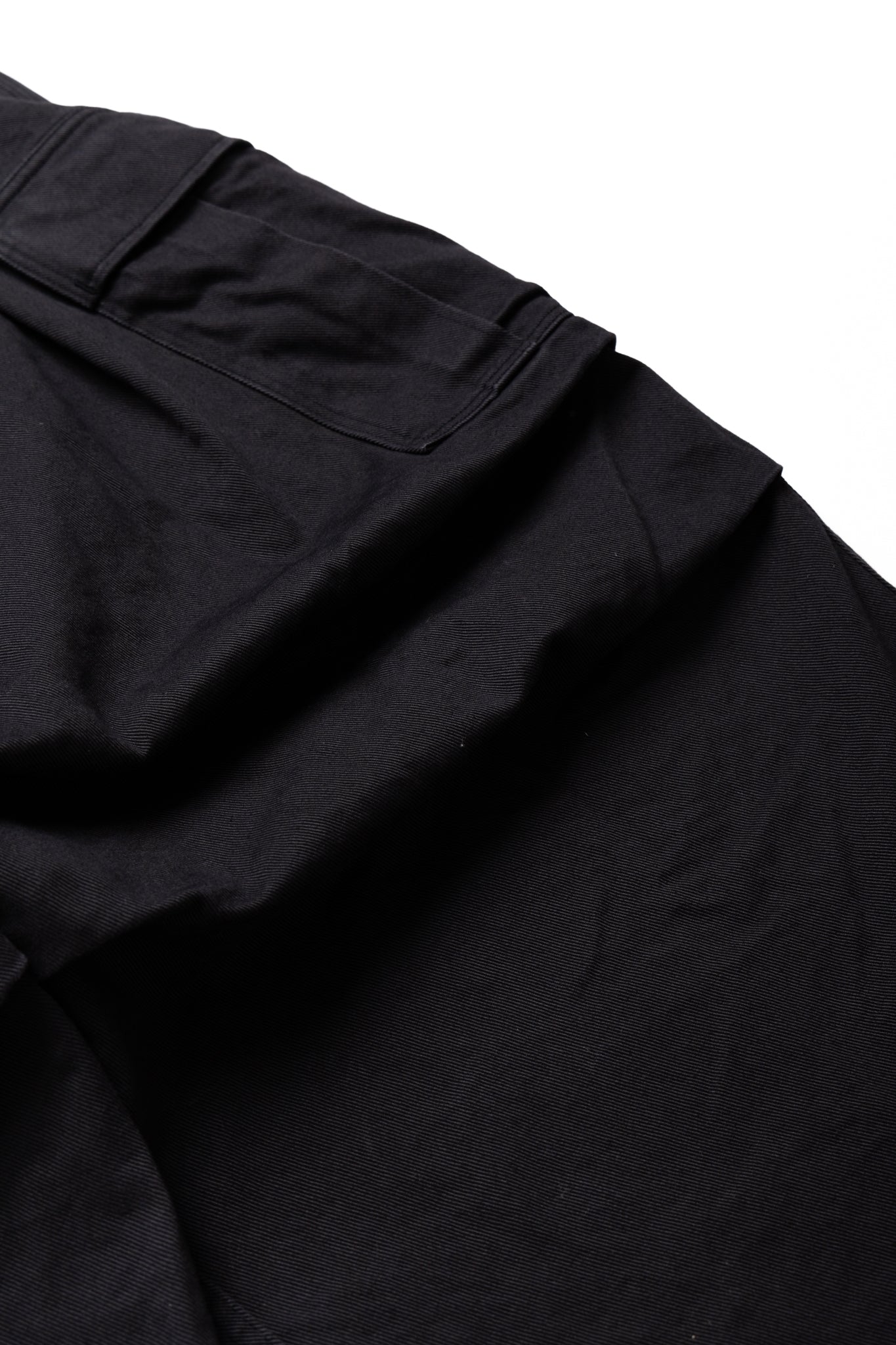 Heavy Drill Cotton JUMBO Cargo Pants - Black