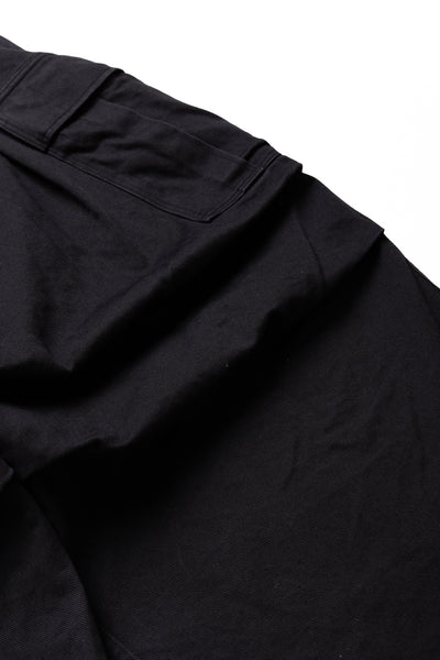 Heavy Drill Cotton JUMBO Cargo Pants - Black
