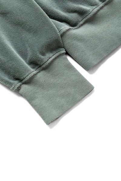 Velour Moto Back Polo - Slate Grey