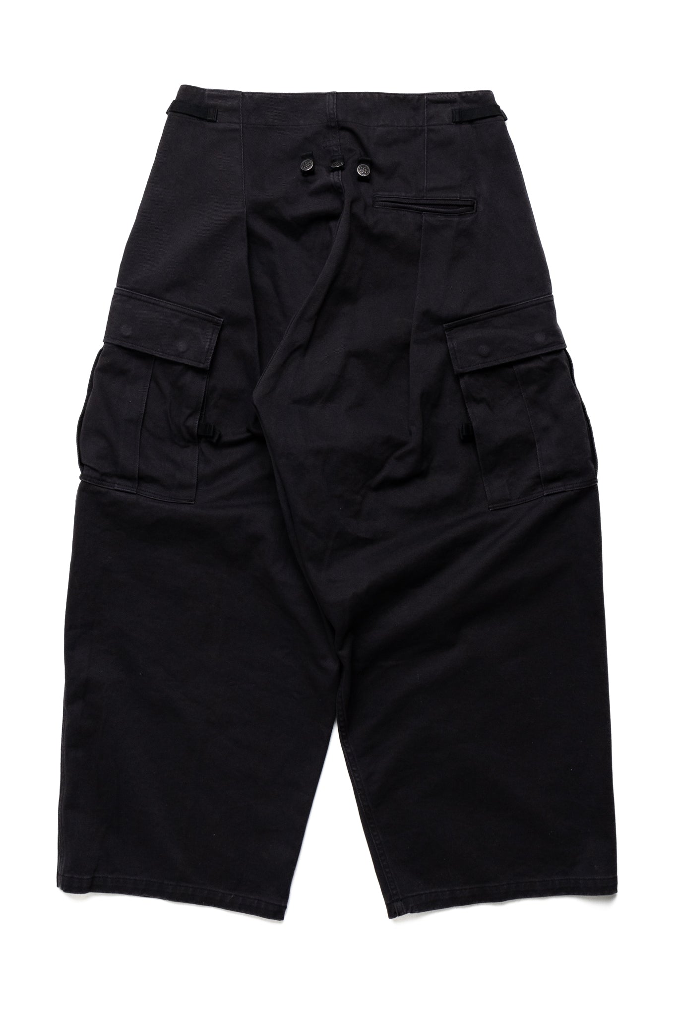 Heavy Drill Cotton JUMBO Cargo Pants - Black