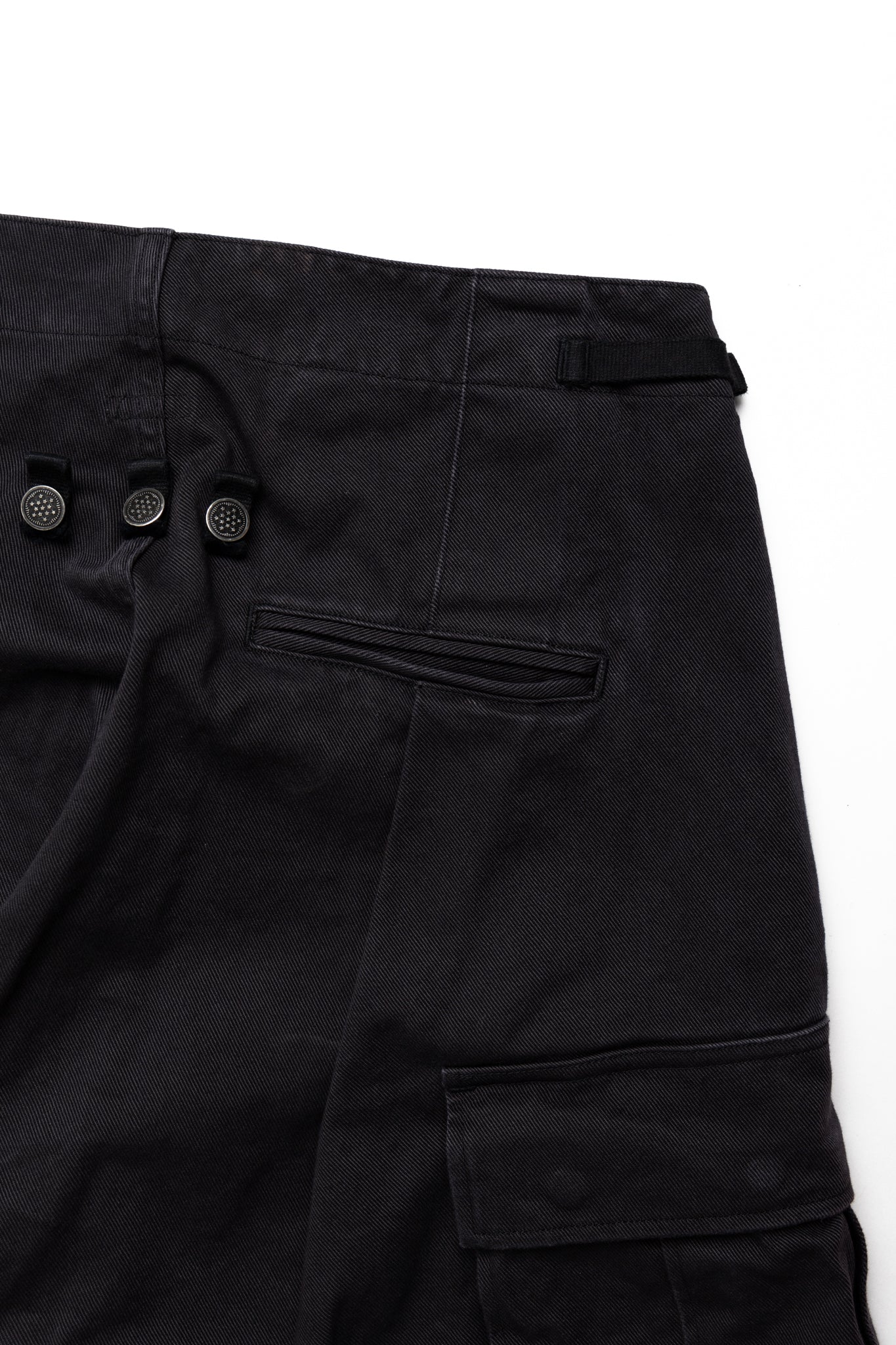 Heavy Drill Cotton JUMBO Cargo Pants - Black