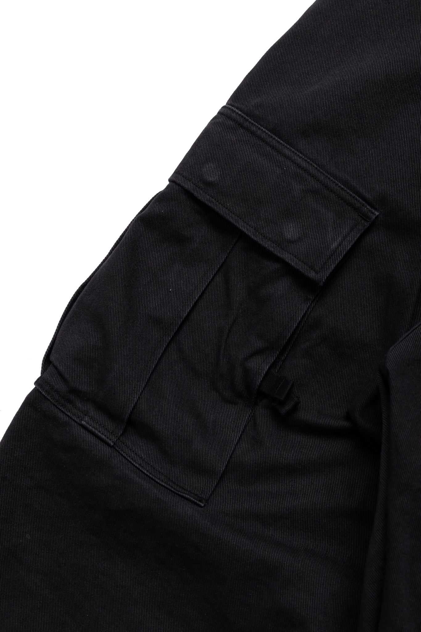 Heavy Drill Cotton JUMBO Cargo Pants - Black