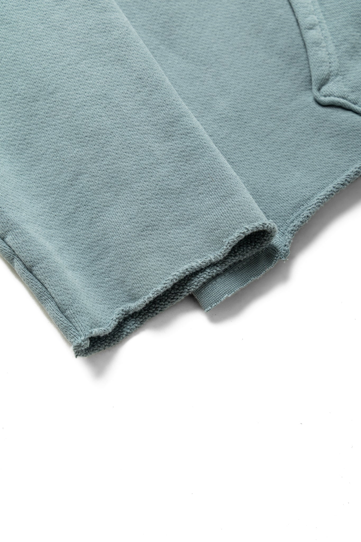 Heavyweight Raw Zip Hoodie - Slate Grey