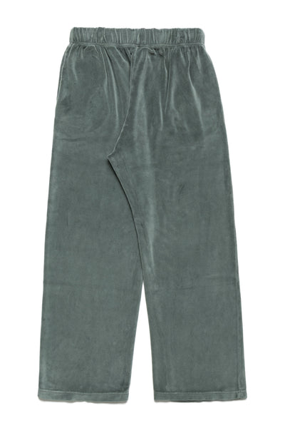 Velour Relaxed Pant - Slate Grey