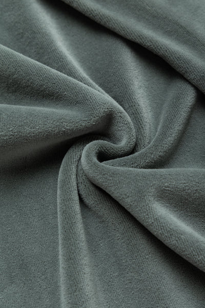 Velour Relaxed Pant - Slate Grey