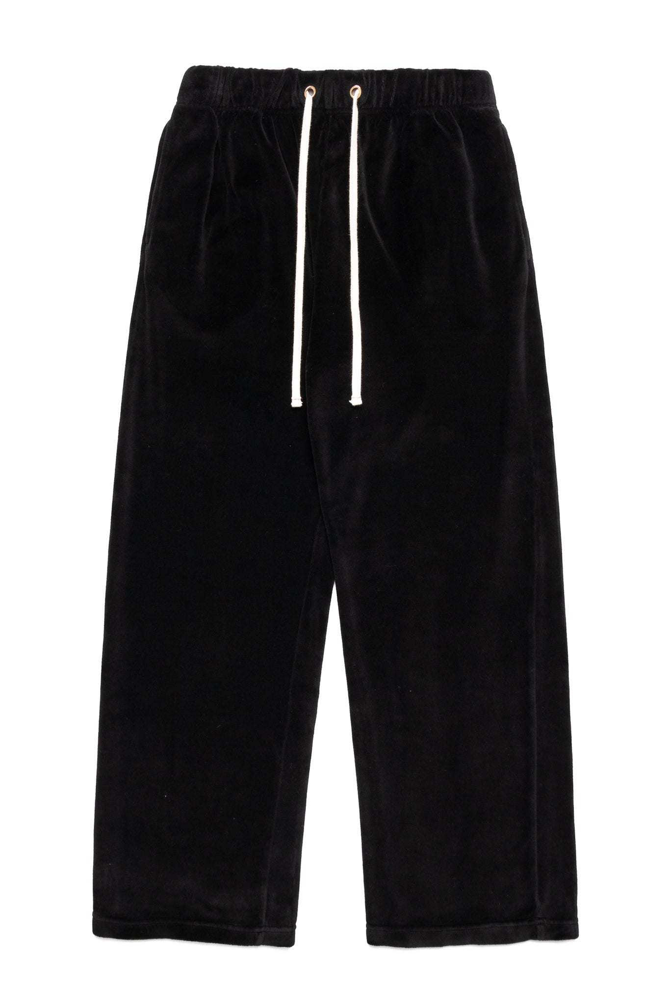 Velour Relaxed Pant - Jet Black