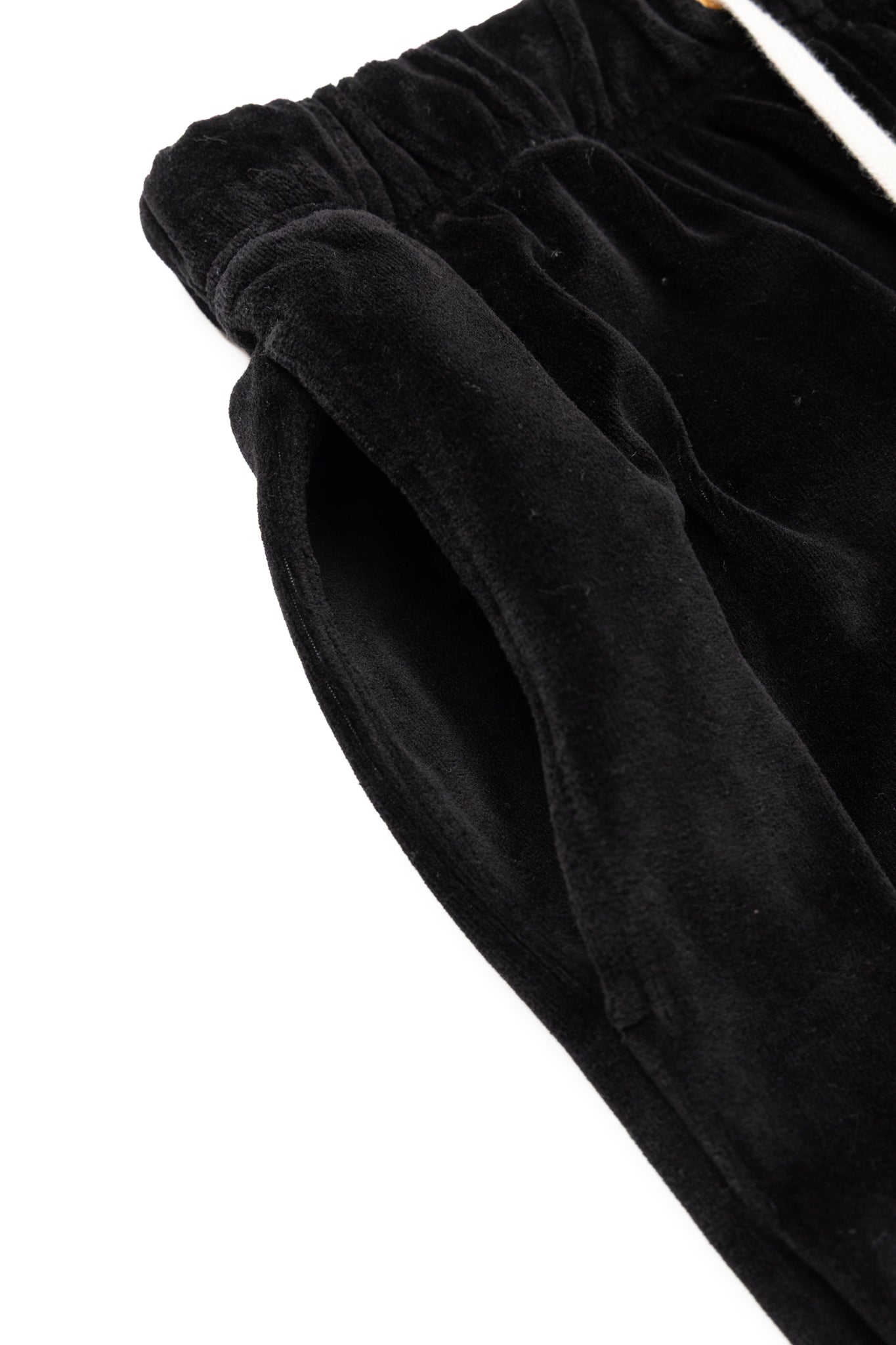 Velour Relaxed Pant - Jet Black