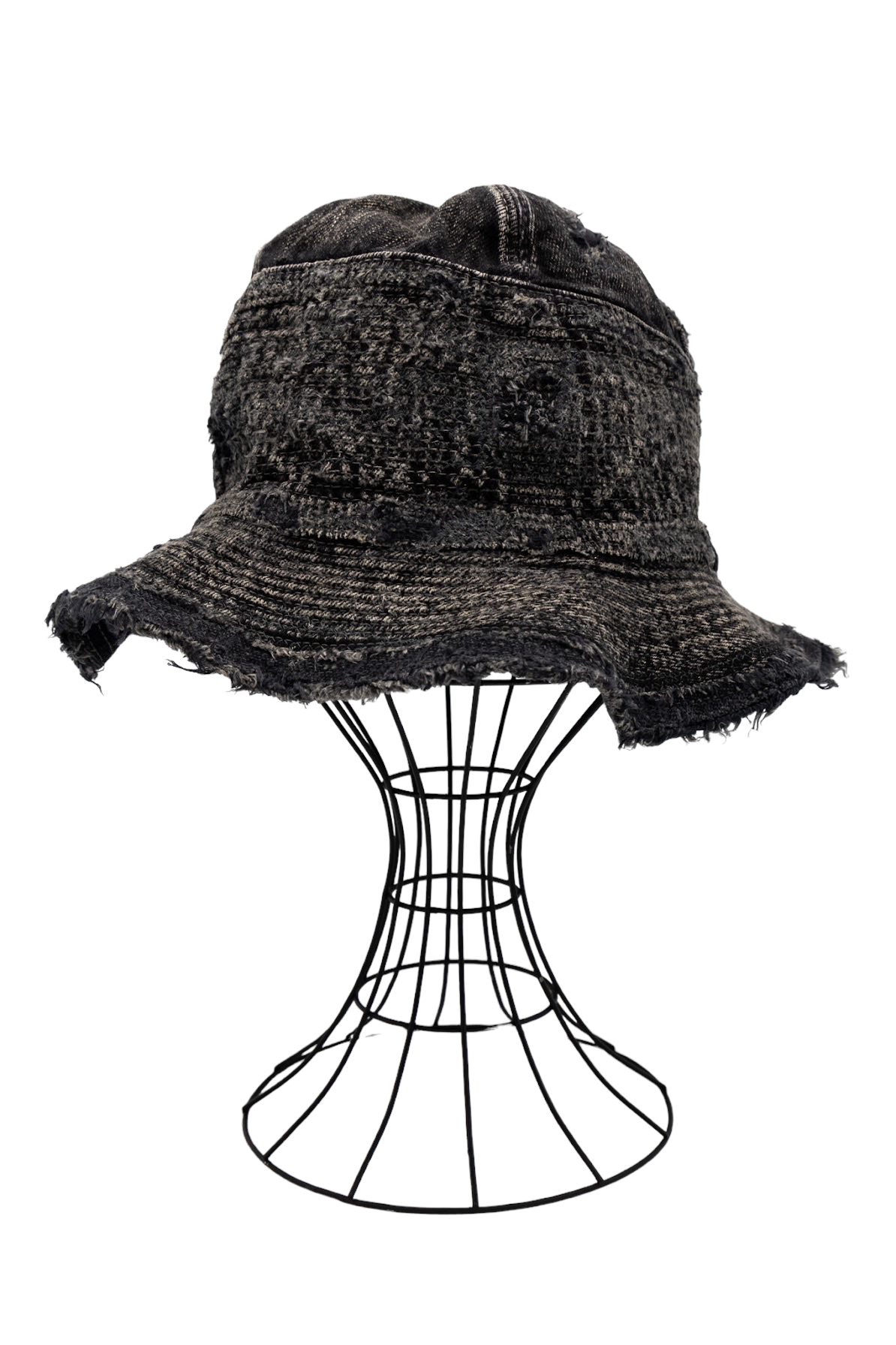 11.5oz BLKxBLK Denim THE OLD MAN AND THE SEA Hat (Crash Remake)