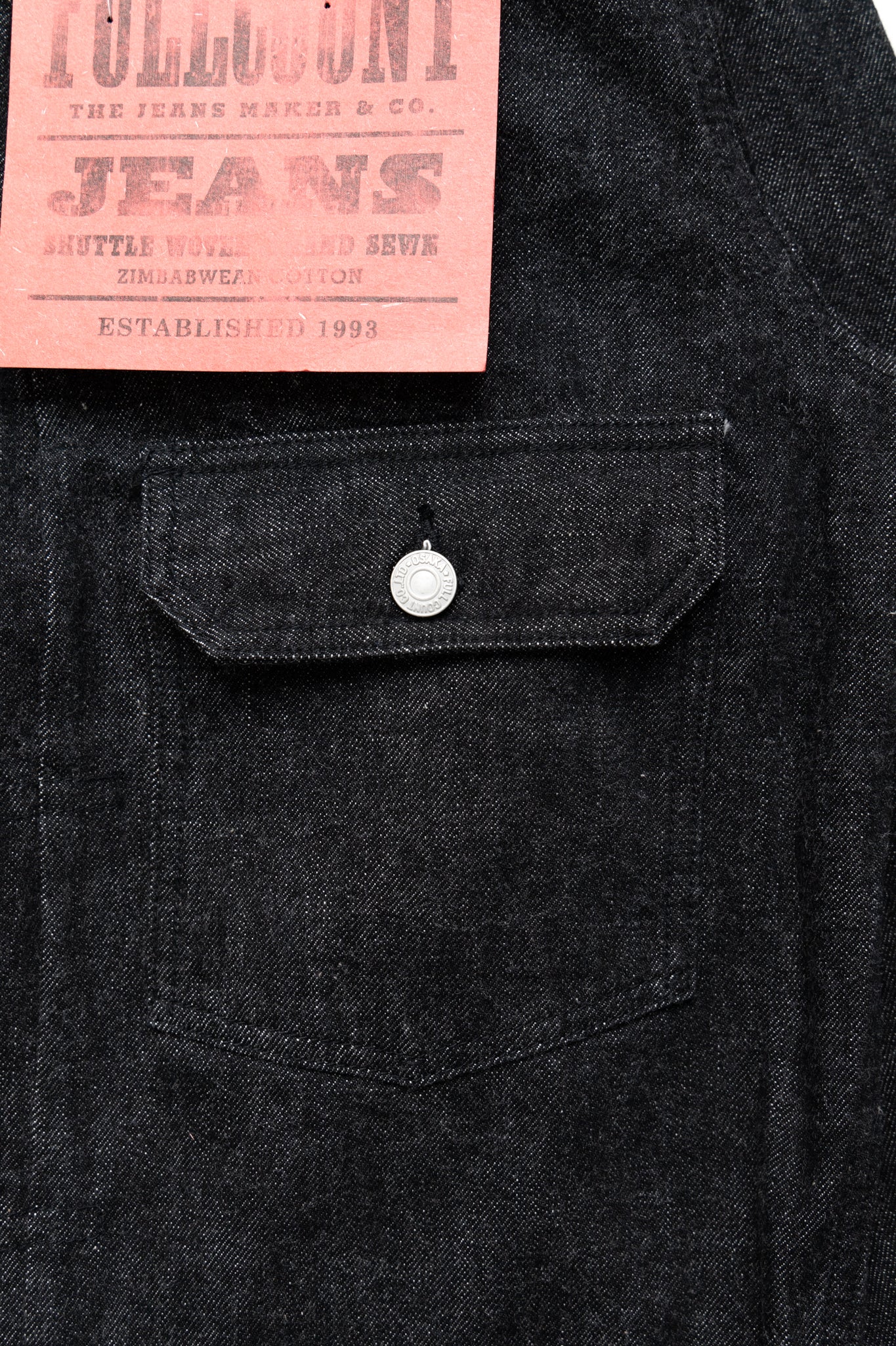 2107BK Type 1 Black Denim Jacket