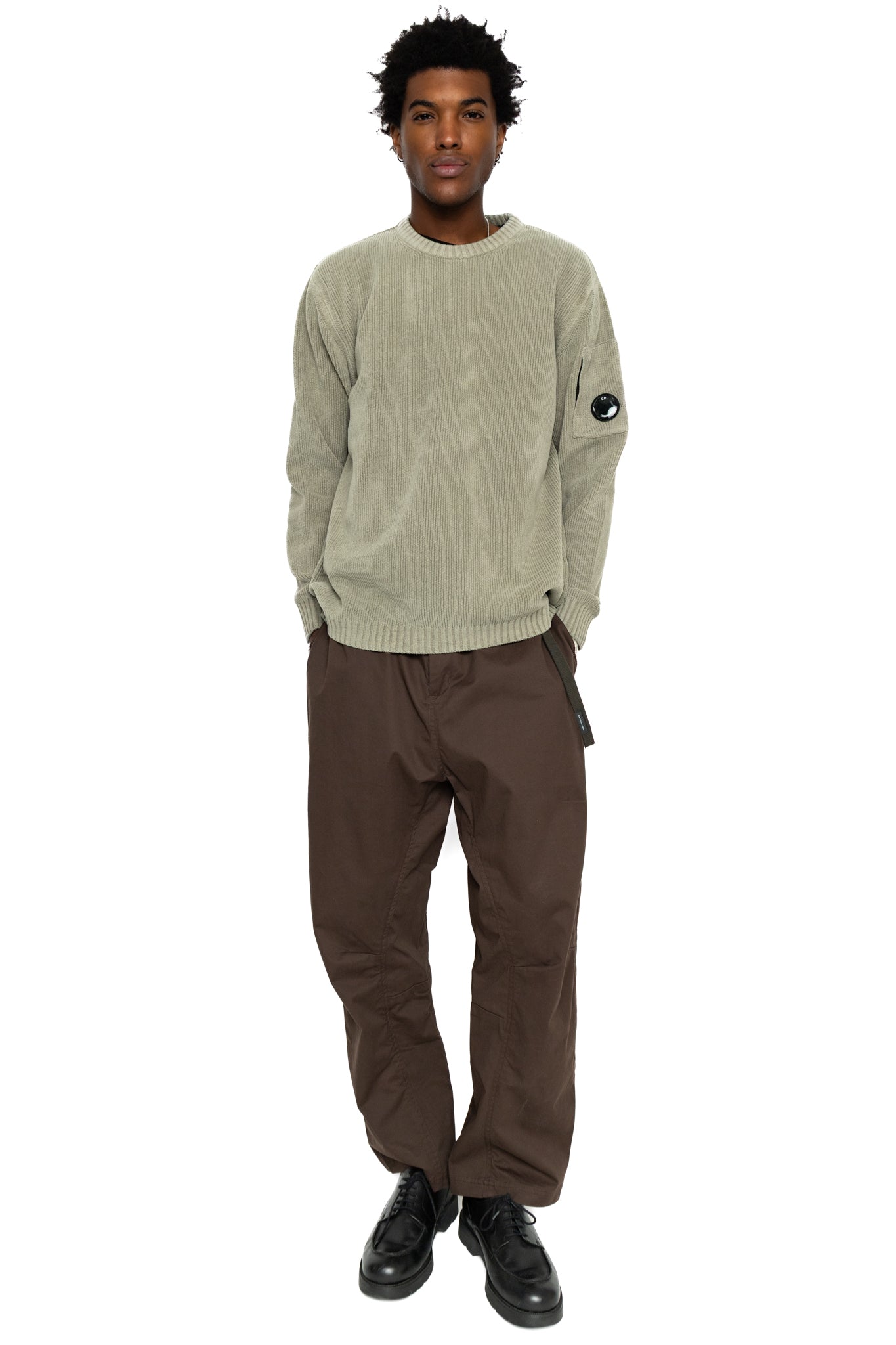 Chenille Cotton Crew Neck Knit - Fallen Rock
