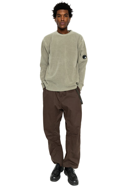Chenille Cotton Crew Neck Knit - Fallen Rock