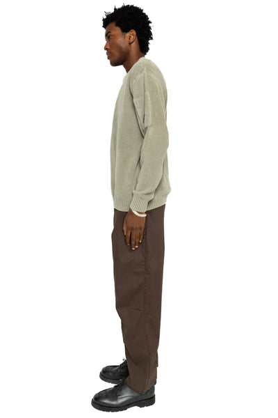 Chenille Cotton Crew Neck Knit - Fallen Rock