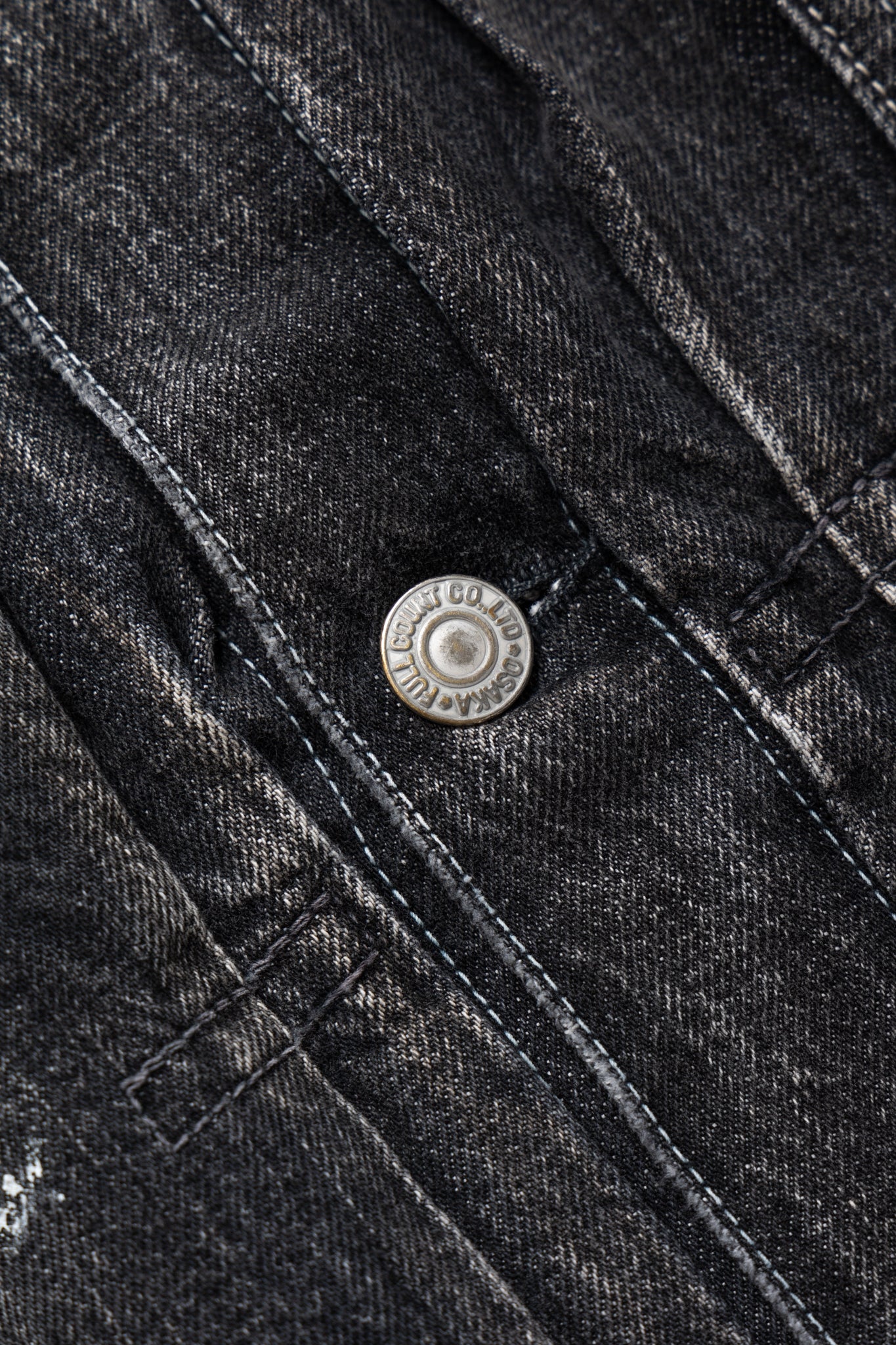 Fullcount 2107BKHW Type 1 Black Denim Jacket Dartford – BLUE