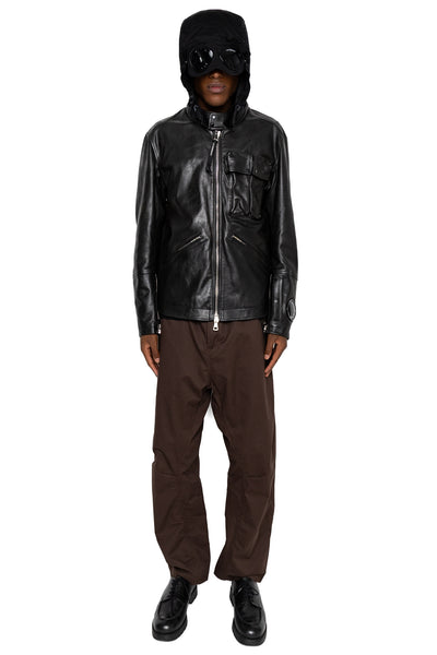 Medium Leather Jacket - Black