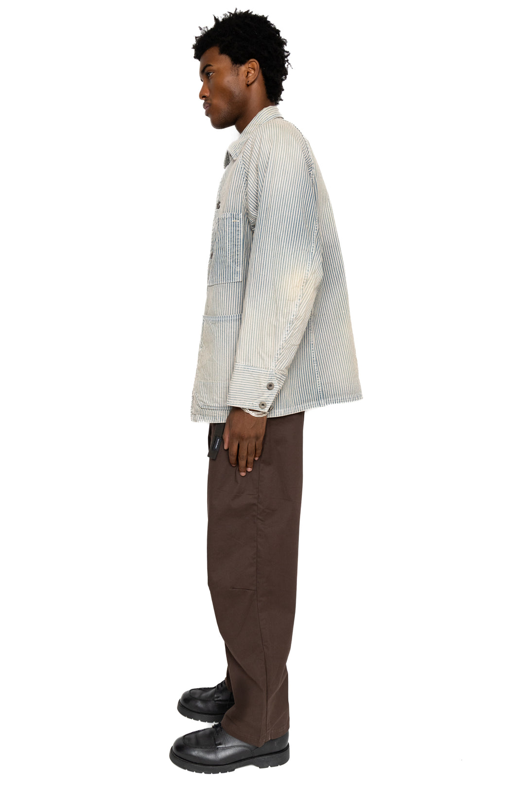 Kapital LIBERTY Hickoree CACTUS Coverall – BLUE IN GREEN SOHO