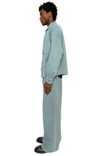 Heavyweight L/S Cuban Shirt - Slate Grey