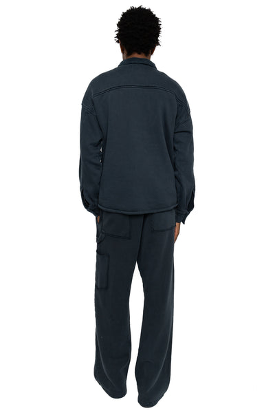 Heavyweight L/S Cuban Shirt - Faded Black