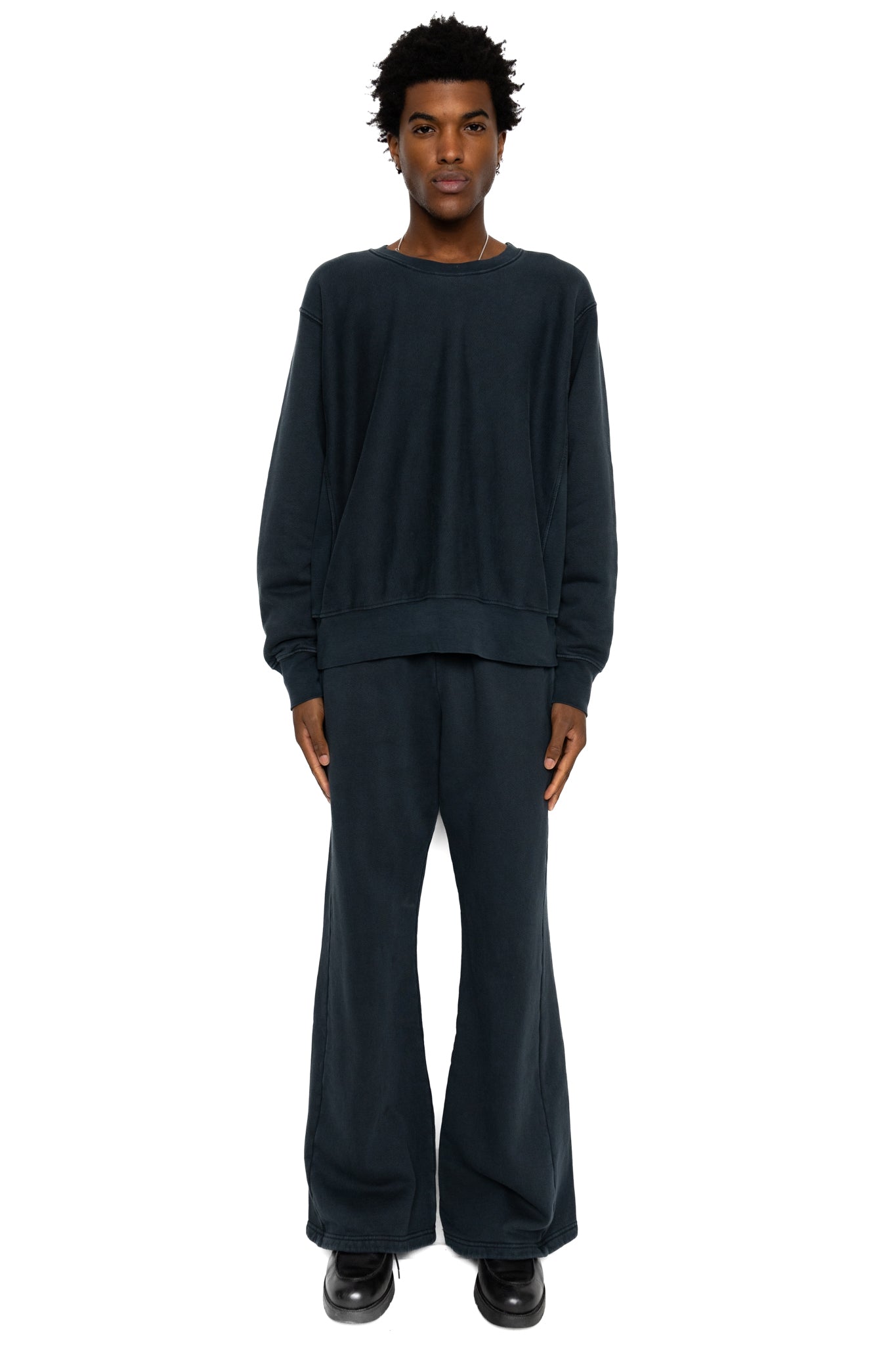 Bell Bottom Vintage Heavyweight Fleece - Faded Black