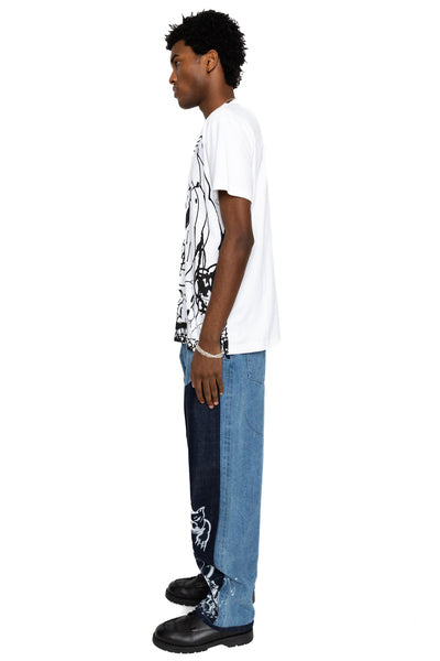 5 Pocket Denim With Chito Artworks - Indigo