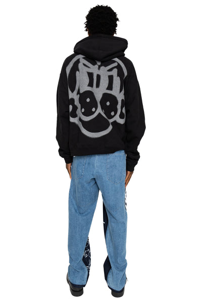 Reflective Finesse Pup Hoodie - Black