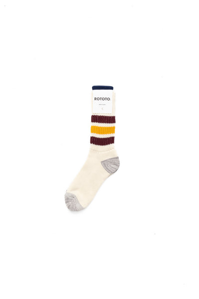 Coarse Ribbed Old School Crew Socks