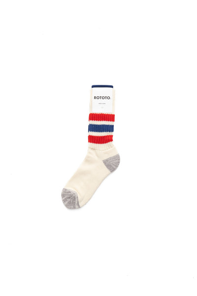 Coarse Ribbed Old School Crew Socks