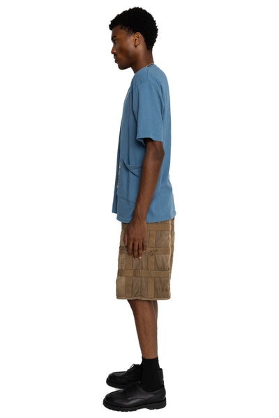 Gauze Jersey BISCUIT Pocket T - Light Blue