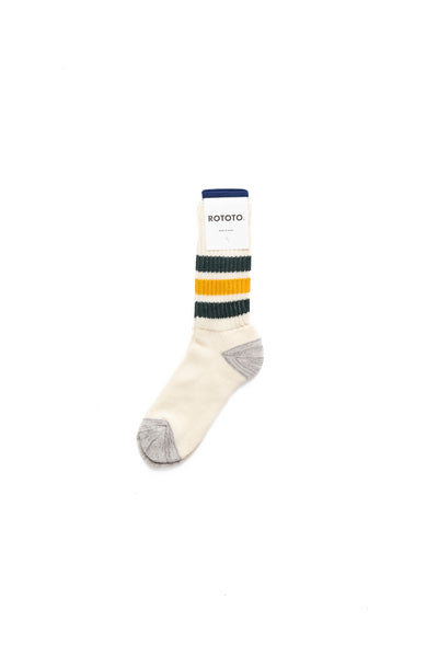 Coarse Ribbed Old School Crew Socks