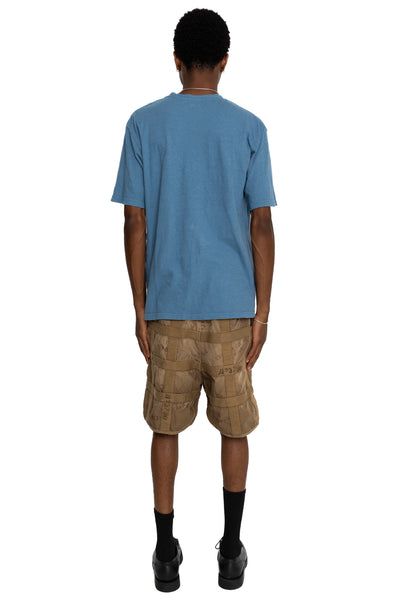Gauze Jersey BISCUIT Pocket T - Light Blue