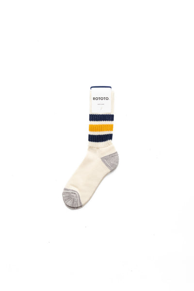 Coarse Ribbed Old School Crew Socks