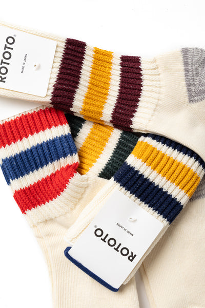 Coarse Ribbed Old School Crew Socks