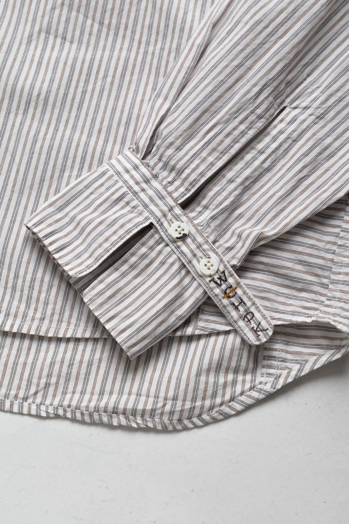 Cotton Stripe CABIN Work Shirt - White
