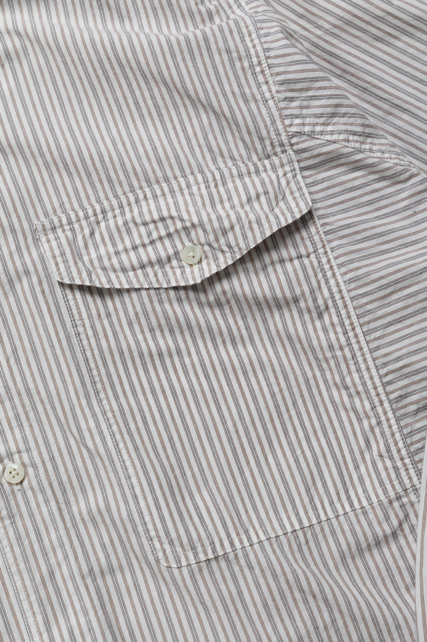 Cotton Stripe CABIN Work Shirt - White