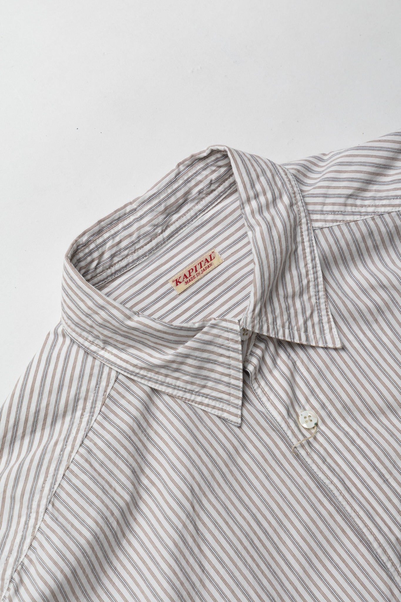 Cotton Stripe CABIN Work Shirt - White