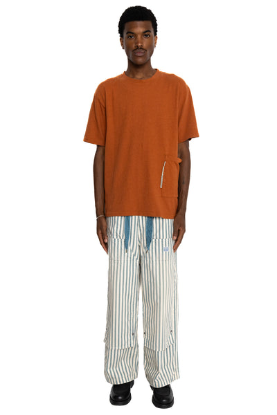 Gauze Jersey BISCUIT Pocket T - Brown