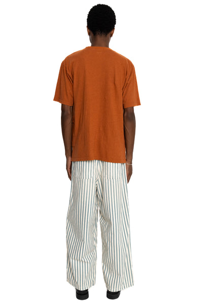 Gauze Jersey BISCUIT Pocket T - Brown