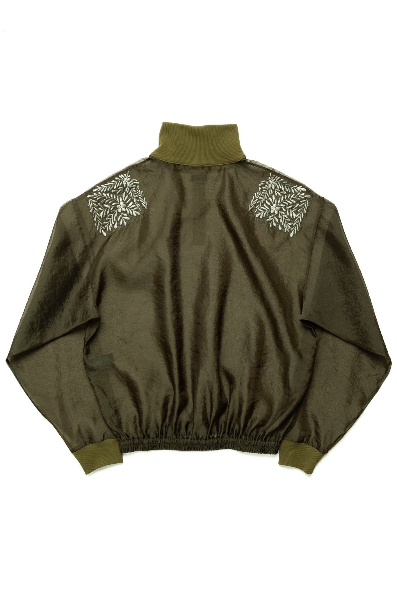 Organdy Half-Zip SWT (LATVIA Embroidery) - Khaki