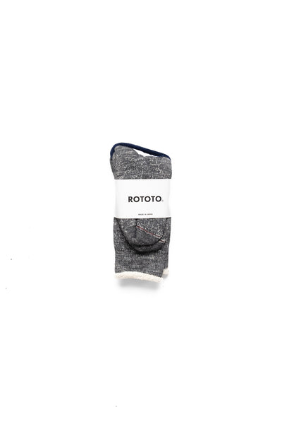 Double Face Crew Socks - Merino Wool & Organic Cotton