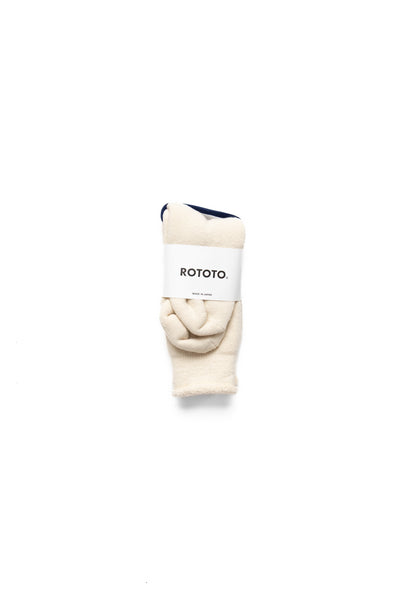 Double Face Crew Socks - Merino Wool & Organic Cotton