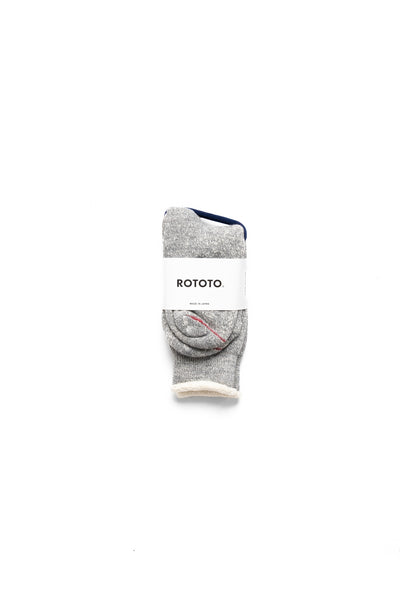 Double Face Crew Socks - Merino Wool & Organic Cotton