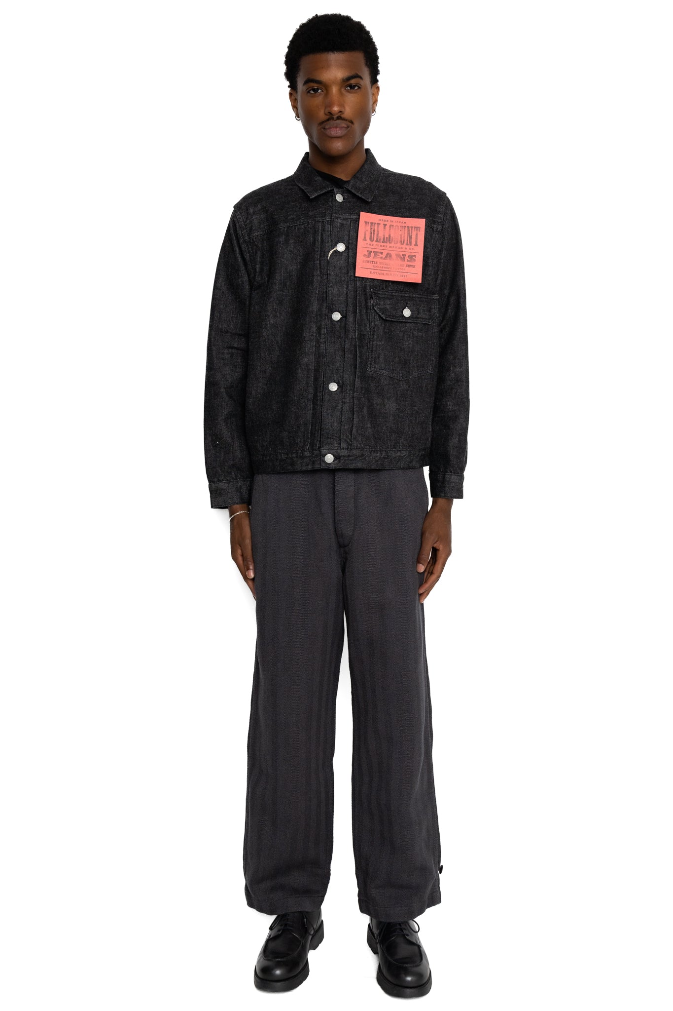 2107BK Type 1 Black Denim Jacket