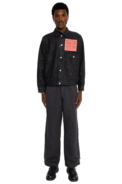2107BK Type 1 Black Denim Jacket