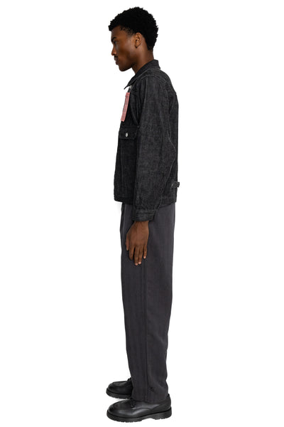 2107BK Type 1 Black Denim Jacket