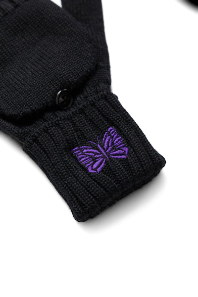 Convertible Glove Merino Wool - Black