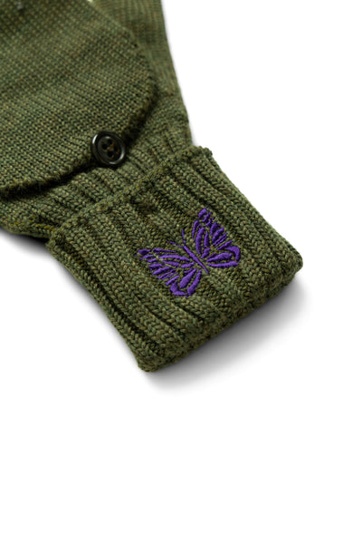 Convertible Glove Merino Wool - Olive